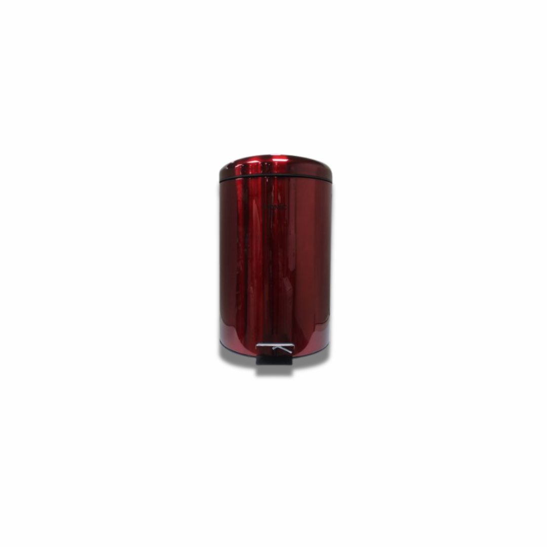 Small Red Pedal Bin